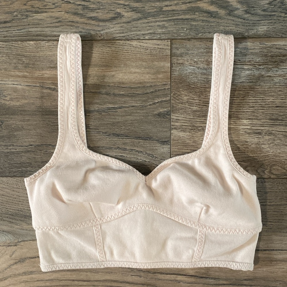 For love & lemon Women's Cream crop top